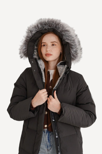 Пальто пуховое Сортавала Nordic Goose (Женский; 46; Графит без*Меха)